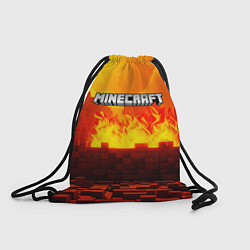 Рюкзак-мешок Minecraft огненная стена, цвет: 3D-принт