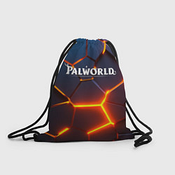Рюкзак-мешок Palworld logo разлом плит, цвет: 3D-принт