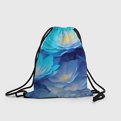 Рюкзак-мешок Волшебные цветы блестящие, цвет: 3D-принт