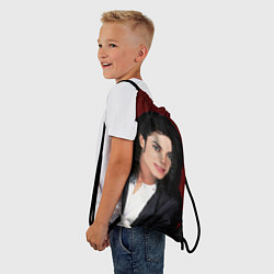 Рюкзак-мешок Michael Jackson с пантерой и автографом, цвет: 3D-принт — фото 2