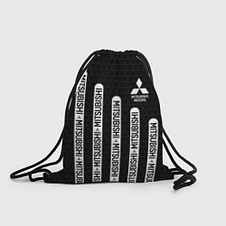 Рюкзак-мешок Mitsubishi - black and white, цвет: 3D-принт
