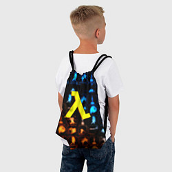 Рюкзак-мешок Портал x Халва текстура, цвет: 3D-принт — фото 2