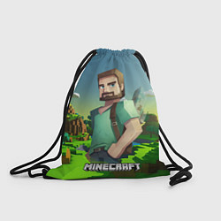 Рюкзак-мешок Minecraft персонаж зеленый мир, цвет: 3D-принт