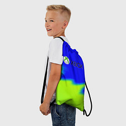 Рюкзак-мешок Xbox кислотный стиль текстура, цвет: 3D-принт — фото 2