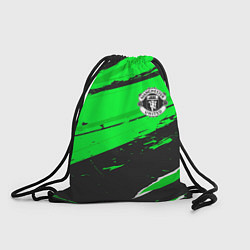 Рюкзак-мешок Manchester United sport green, цвет: 3D-принт