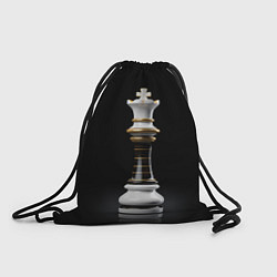 Рюкзак-мешок Белый король - шахматы, цвет: 3D-принт