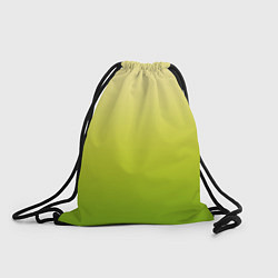 Рюкзак-мешок Градиент лимонный жёлто-салатовый, цвет: 3D-принт
