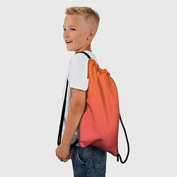 Рюкзак-мешок Градиент оранжево-розовый, цвет: 3D-принт — фото 2