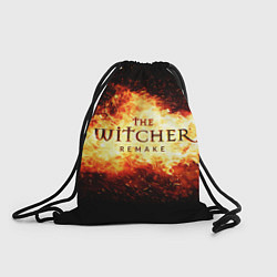 Рюкзак-мешок The Witcher Remake в пламени огня, цвет: 3D-принт