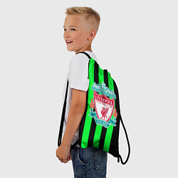 Рюкзак-мешок Liverpool line green, цвет: 3D-принт — фото 2