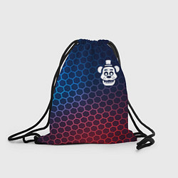 Рюкзак-мешок FNAF неоновые соты, цвет: 3D-принт