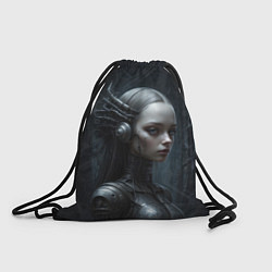 Рюкзак-мешок Девушка-андроид из стали, цвет: 3D-принт