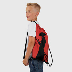 Рюкзак-мешок Девушка ронин, цвет: 3D-принт — фото 2