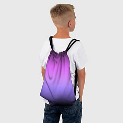 Рюкзак-мешок Градиент чёрно-сиреневый, цвет: 3D-принт — фото 2