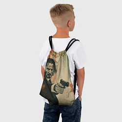 Рюкзак-мешок Джон Уик с пистолетом, цвет: 3D-принт — фото 2