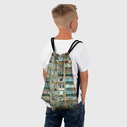 Рюкзак-мешок Панельный дом, цвет: 3D-принт — фото 2
