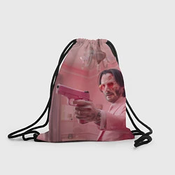 Рюкзак-мешок Джон Уик в розовом костюме, цвет: 3D-принт