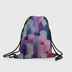 Рюкзак-мешок Цветные цилиндры, цвет: 3D-принт