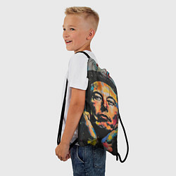 Рюкзак-мешок Илон Маск граффити портрет, цвет: 3D-принт — фото 2