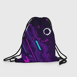 Рюкзак-мешок The Callisto Protocol neon gaming, цвет: 3D-принт