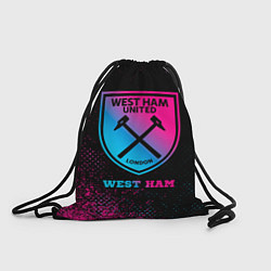 Рюкзак-мешок West Ham - neon gradient, цвет: 3D-принт