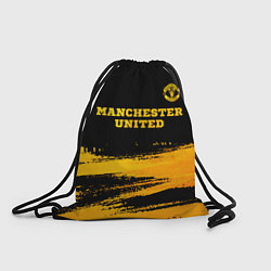 Рюкзак-мешок Manchester United - gold gradient посередине, цвет: 3D-принт