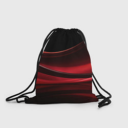 Рюкзак-мешок Темная красная абстракция на черном фоне, цвет: 3D-принт
