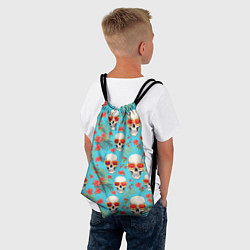 Рюкзак-мешок Черепа и отпуск, цвет: 3D-принт — фото 2