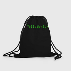 Рюкзак-мешок Hello world, цвет: 3D-принт
