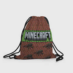 Мешок для обуви Minecraft logo with spider