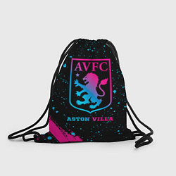 Рюкзак-мешок Aston Villa - neon gradient, цвет: 3D-принт