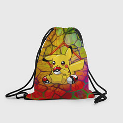 Мешок для обуви Pikachu pokeballs