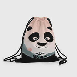 Рюкзак-мешок Силуэт кунг фу панда, цвет: 3D-принт