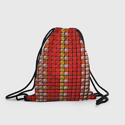 Рюкзак-мешок Красные плитки, цвет: 3D-принт