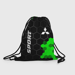 Мешок для обуви Mitsubishi green sport hexagon