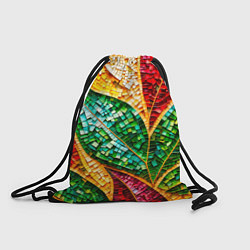 Рюкзак-мешок Яркая мозаика с разноцветным абстрактным узором и, цвет: 3D-принт