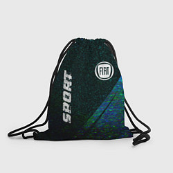 Рюкзак-мешок Fiat sport glitch blue, цвет: 3D-принт