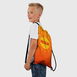 Рюкзак-мешок Orange sunshine reggae, цвет: 3D-принт — фото 2
