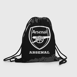 Рюкзак-мешок Arsenal sport на темном фоне, цвет: 3D-принт