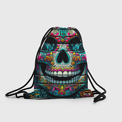 Рюкзак-мешок Cool skull - graffiti ai art, цвет: 3D-принт