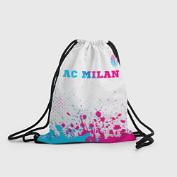 Рюкзак-мешок AC Milan neon gradient style посередине, цвет: 3D-принт