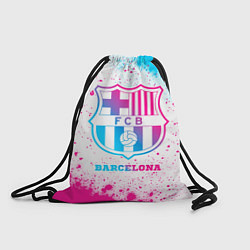 Рюкзак-мешок Barcelona neon gradient style, цвет: 3D-принт