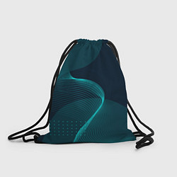 Рюкзак-мешок Извилистые линии трансформации, цвет: 3D-принт