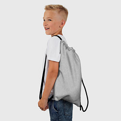 Рюкзак-мешок Однотонный светло-серый текстурированный, цвет: 3D-принт — фото 2