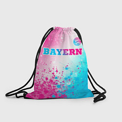 Рюкзак-мешок Bayern neon gradient style посередине, цвет: 3D-принт