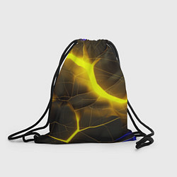 Рюкзак-мешок Желтое неоновое свечение, цвет: 3D-принт