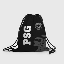 Рюкзак-мешок PSG sport на темном фоне вертикально, цвет: 3D-принт