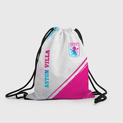 Мешок для обуви Aston Villa neon gradient style вертикально