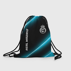 Рюкзак-мешок Real Madrid неоновые лампы, цвет: 3D-принт