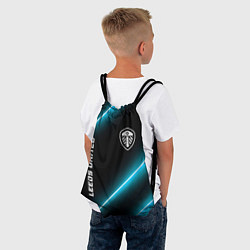 Рюкзак-мешок Leeds United неоновые лампы, цвет: 3D-принт — фото 2